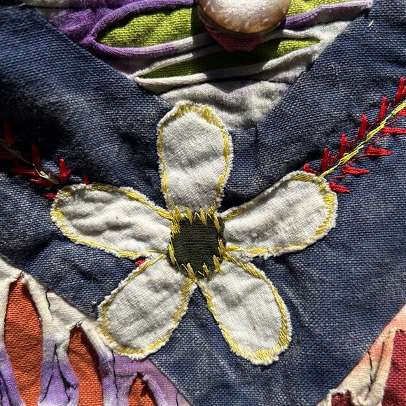 NEW with tags Handmade Bohemian Purse with cell phone pocket on shoulder strap - Picture 6 of 6